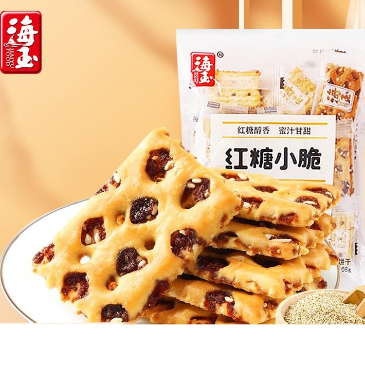 海玉红糖小脆*袋蜂巢脆山西特产休闲饼干儿童袋装零食0g笋