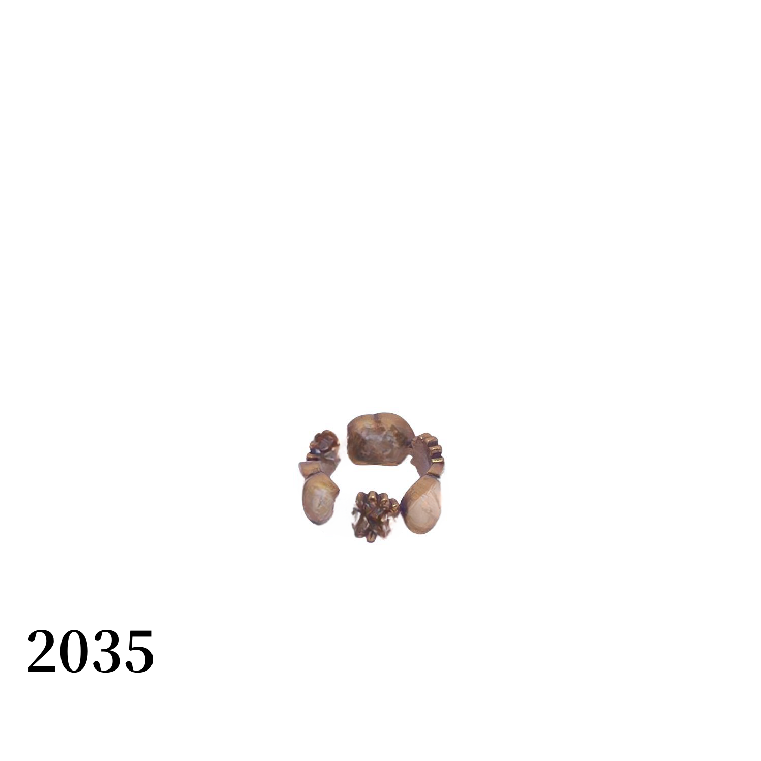 铜合金戒指 【2035】复古镂空花朵戒指