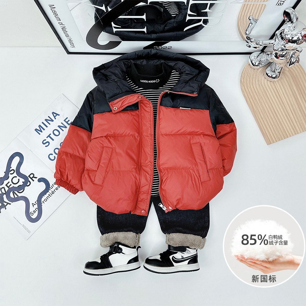 儿童羽绒服男童鸭绒2023新款加厚保暖秋冬装SD-881 悠悠童话童装