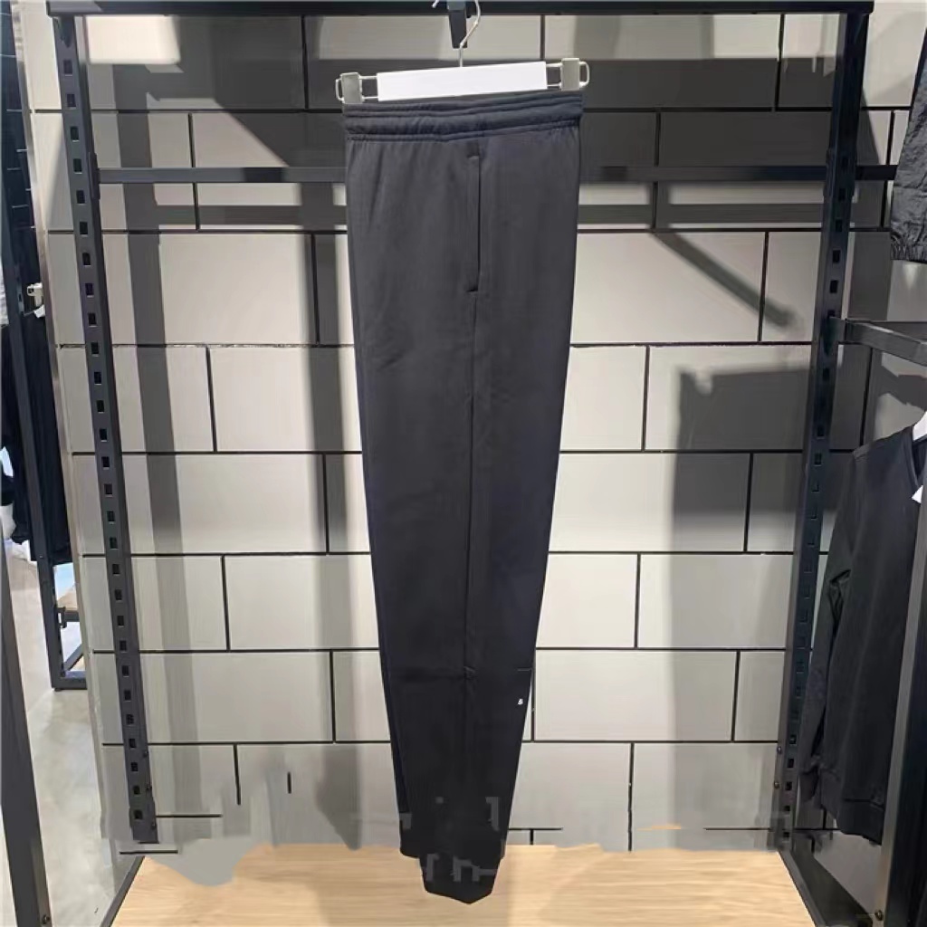 A 男子加绒梭织防风防泼水休闲收口运动裤