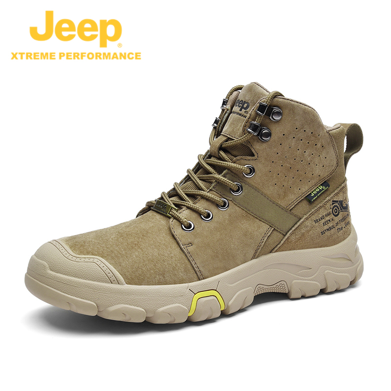 JEEP/吉普冬季新款户外潮流休闲运动耐磨防滑厚底时尚男鞋高帮潮