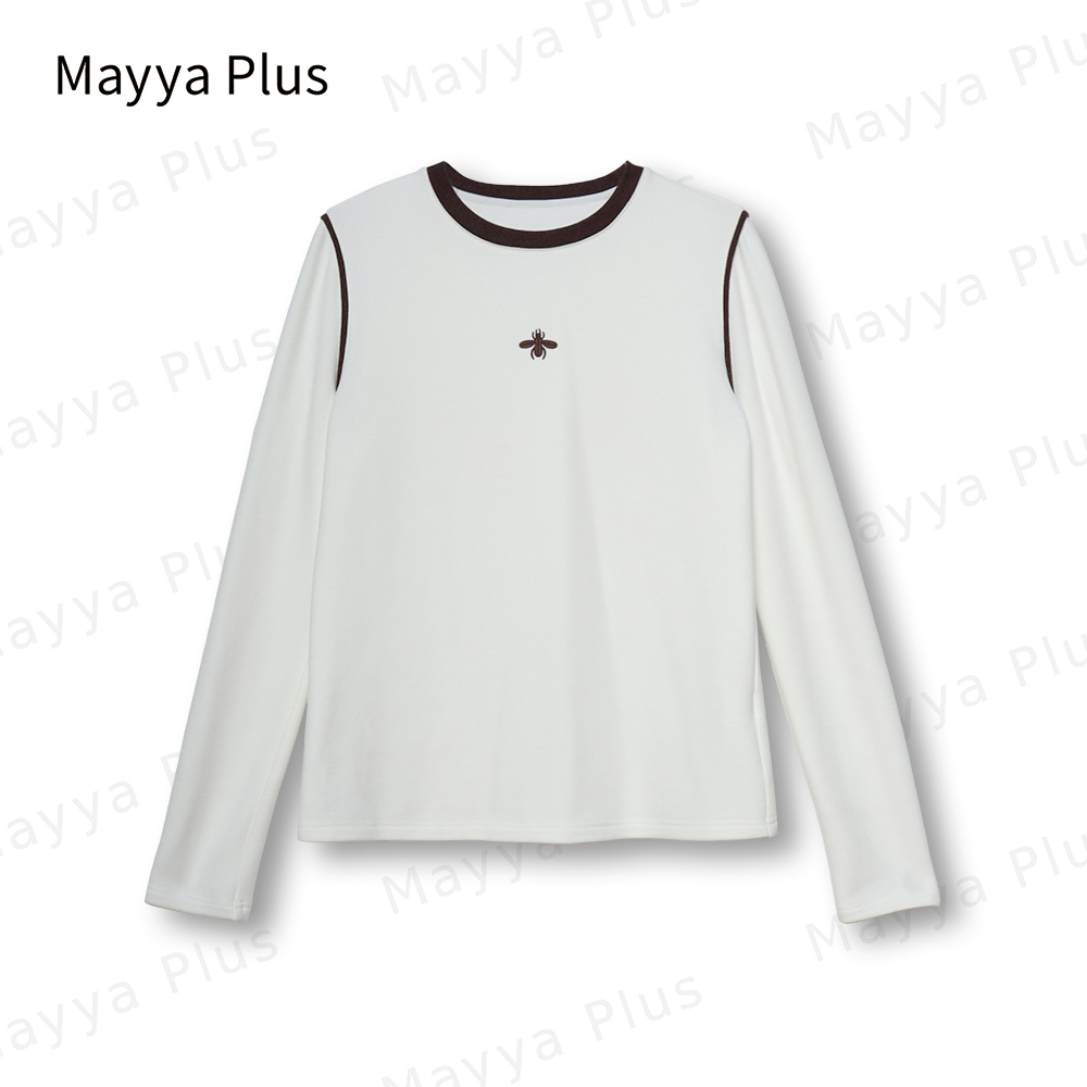 【德容蜜蜂T】Mayya Plus时尚新品气质显瘦百搭款热力感T恤32347758