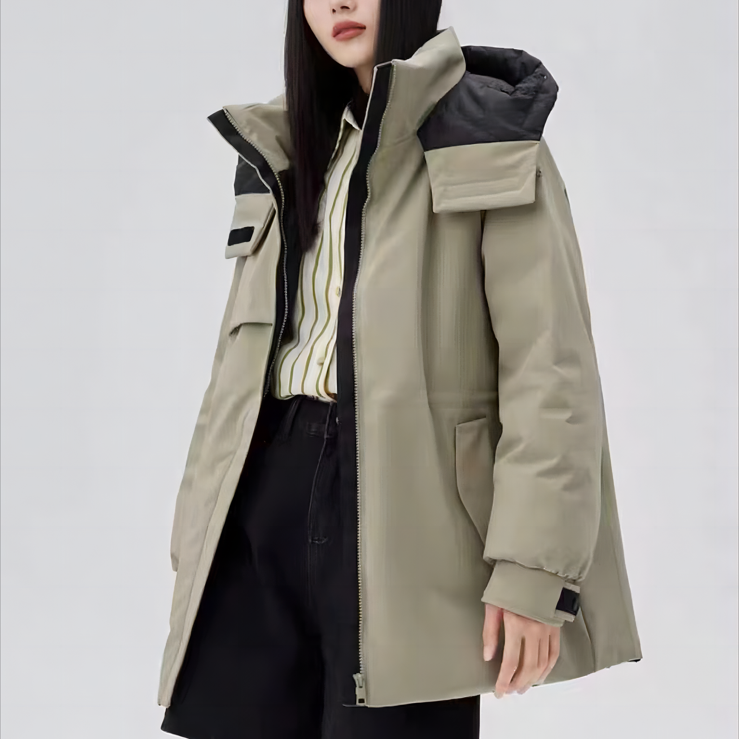 （YS-80004）2023年新款女款时尚百搭羽绒服