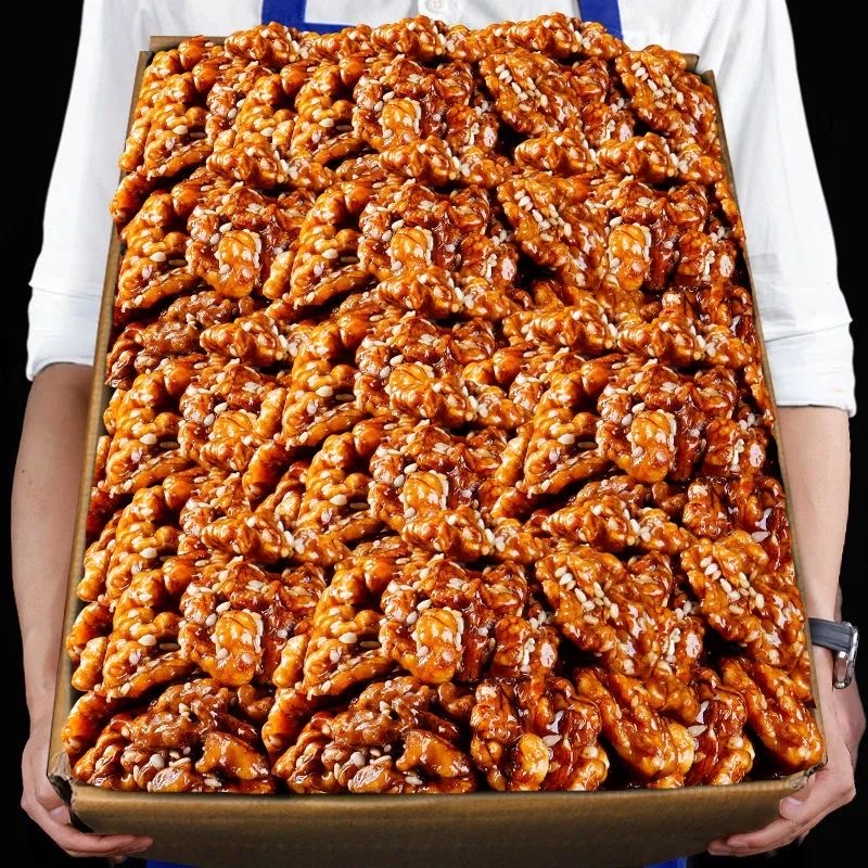 【9.9抢一袋】新货琥珀核桃仁芝麻味微甜酥脆坚果零食250g