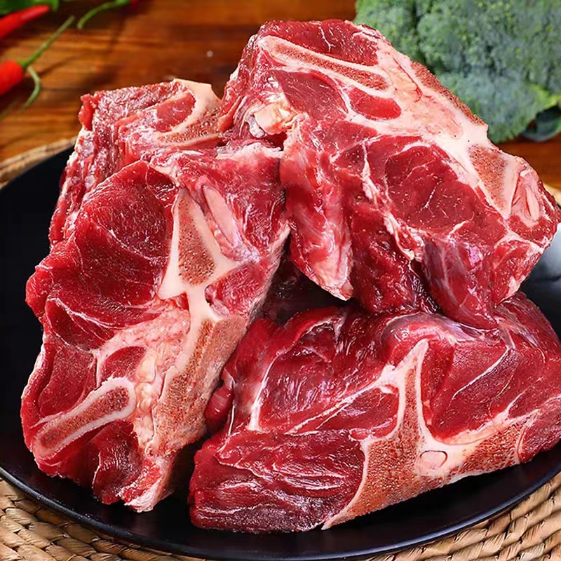 【汇亿生鲜】牛脖骨肉新鲜满肉牛脖骨带肉带骨牛脖骨肉 4斤