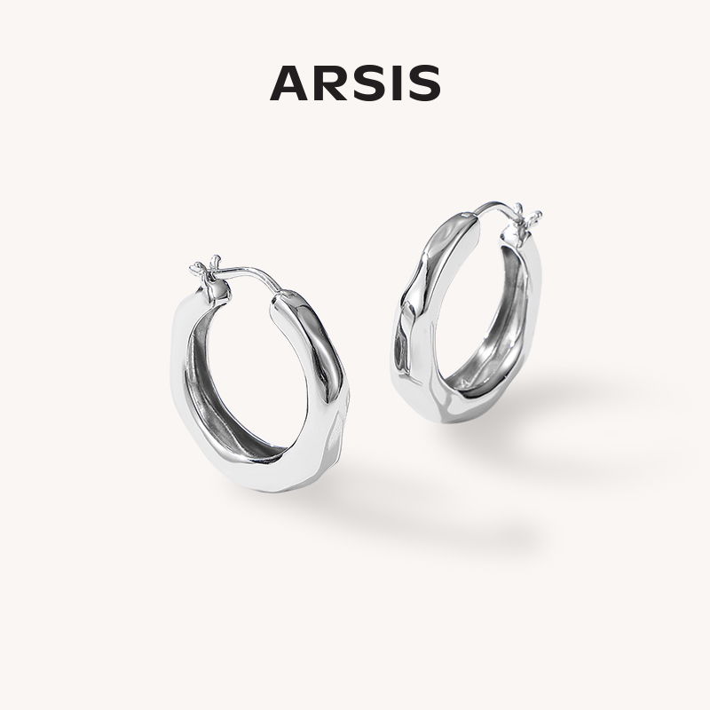 ARSIS流光潺流耳圈设计感节日礼物耳环C圈简约L1