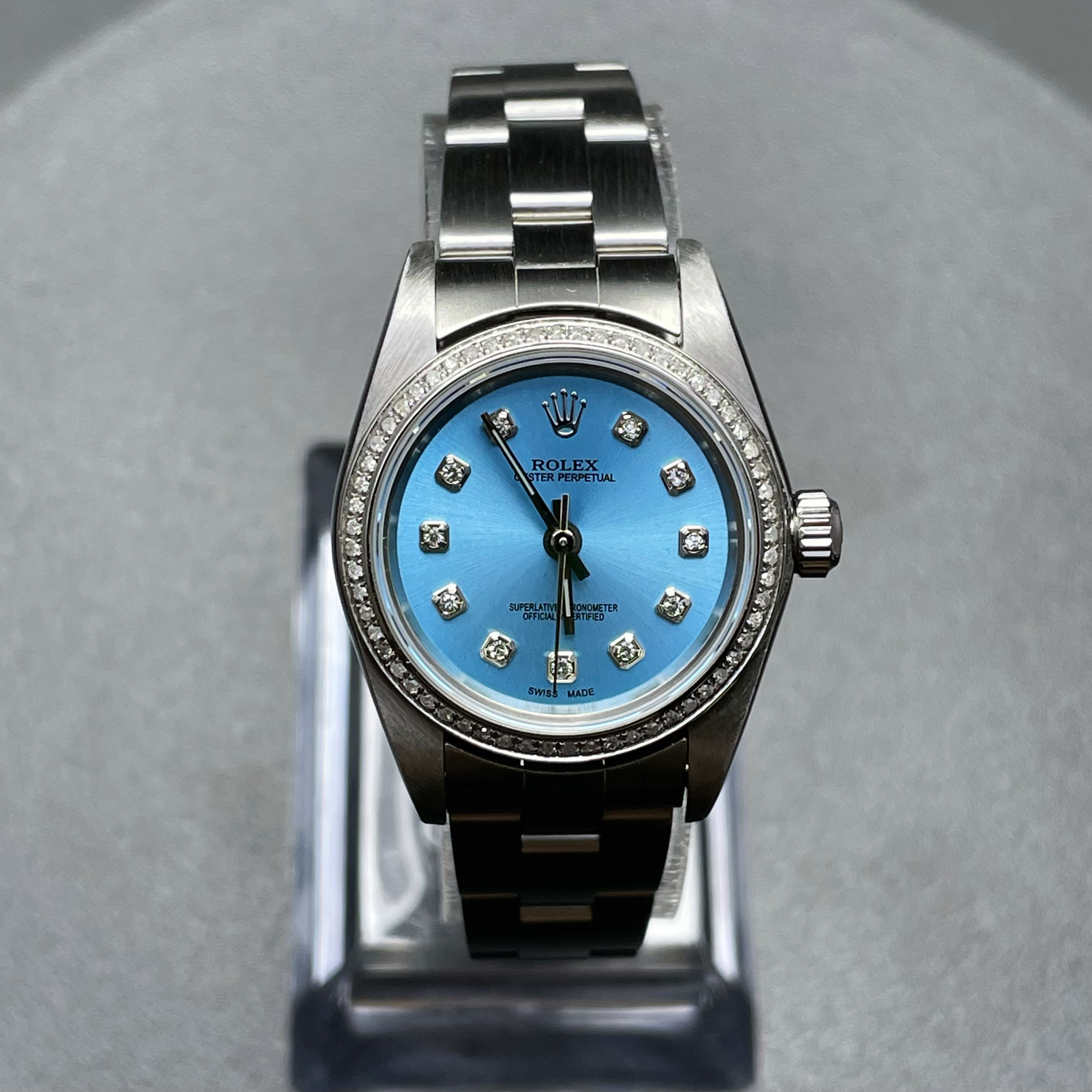 95新 Rolex/劳力士 三只鱼/蚝式恒动79190/精钢后钻/冰蓝盘/单表