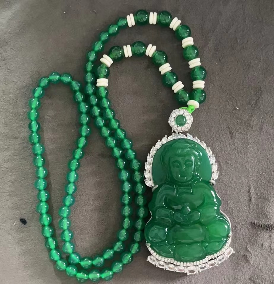 【930专属】玛瑙大观音吊坠100476(颜色微色差随机发）