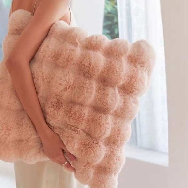 sd666【国岳粉丝专享】CrowN皇冠仿兔绒抱枕一对40*40cm M