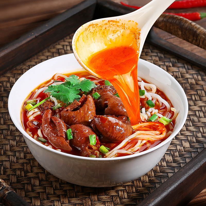 龙肥肠重庆风味原汤龙肥肠米粉传统麻辣味重庆龙肥肠小龙肥肠粉