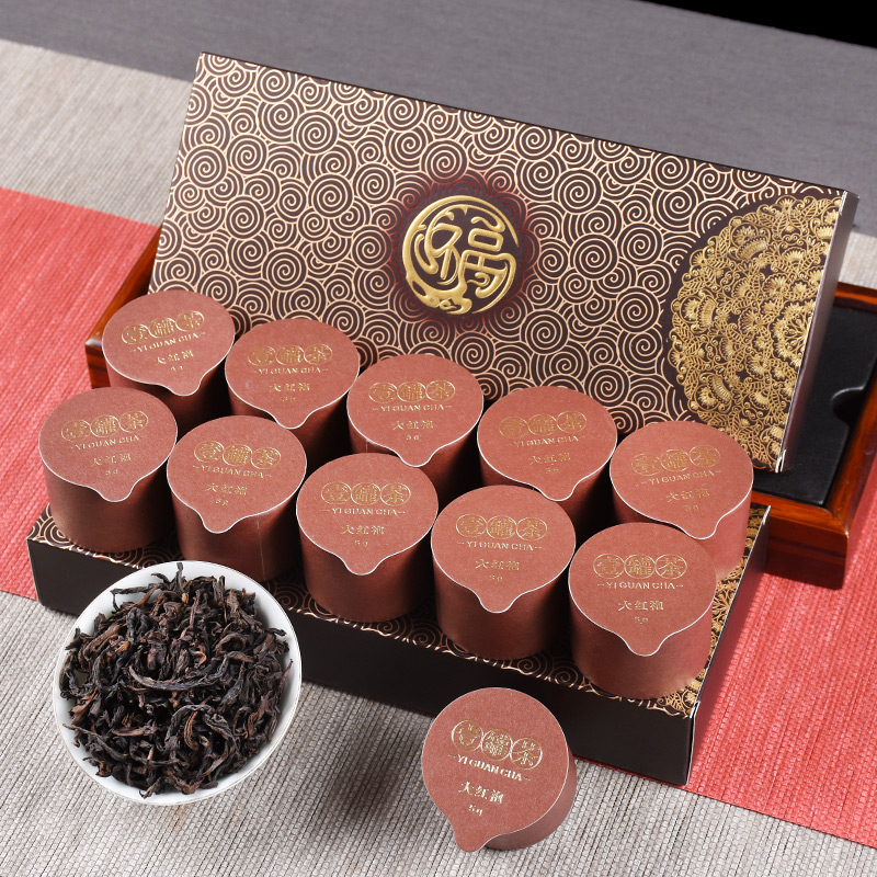 【小茶先生】大红袍茶叶盒装乌龙茶50g送礼长辈礼盒装