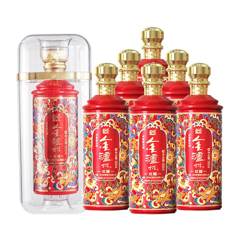 LUZHOU/泸州老窖股份浓香型白酒 高度白酒礼盒节日商务52度500