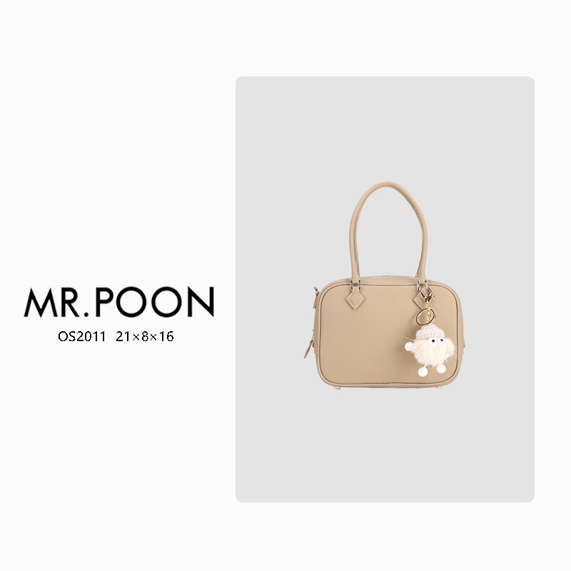 Mr.Poon/潘先生百搭斜挎轻奢真皮包单肩时尚休闲手提包 OS2011