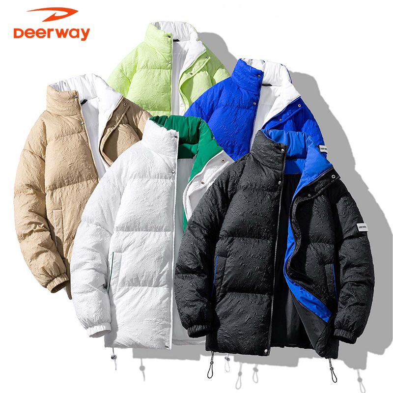 Deerway/德尔惠秋冬季情侣棉服加厚保暖休闲运动百搭时尚立领棉衣
