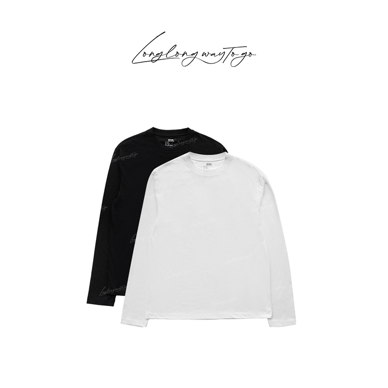 长绒棉纯色黑白打底T恤（LLWTG002/003）
