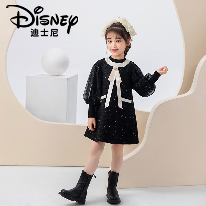 【XZ高2】Disney/迪士尼新款连衣裙套装XCW4SZ389儿童秋冬连衣裙