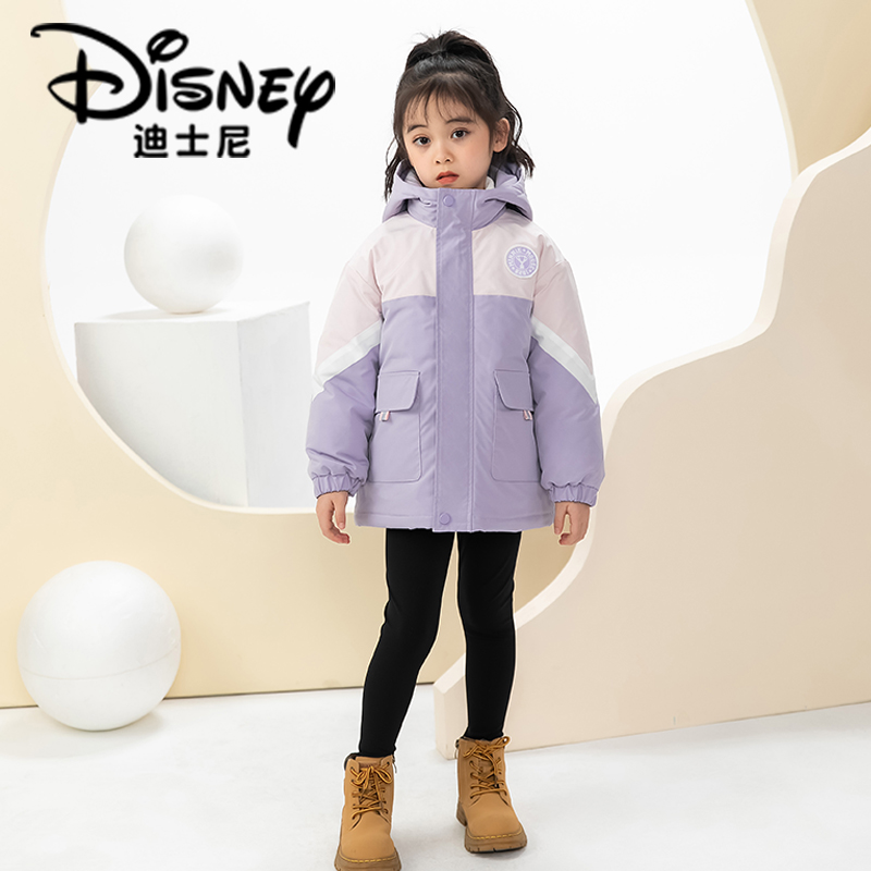 【XZ高2】Disney/迪士尼女童秋冬羽绒冲锋衣两件套XCW4SZ369羽绒服
