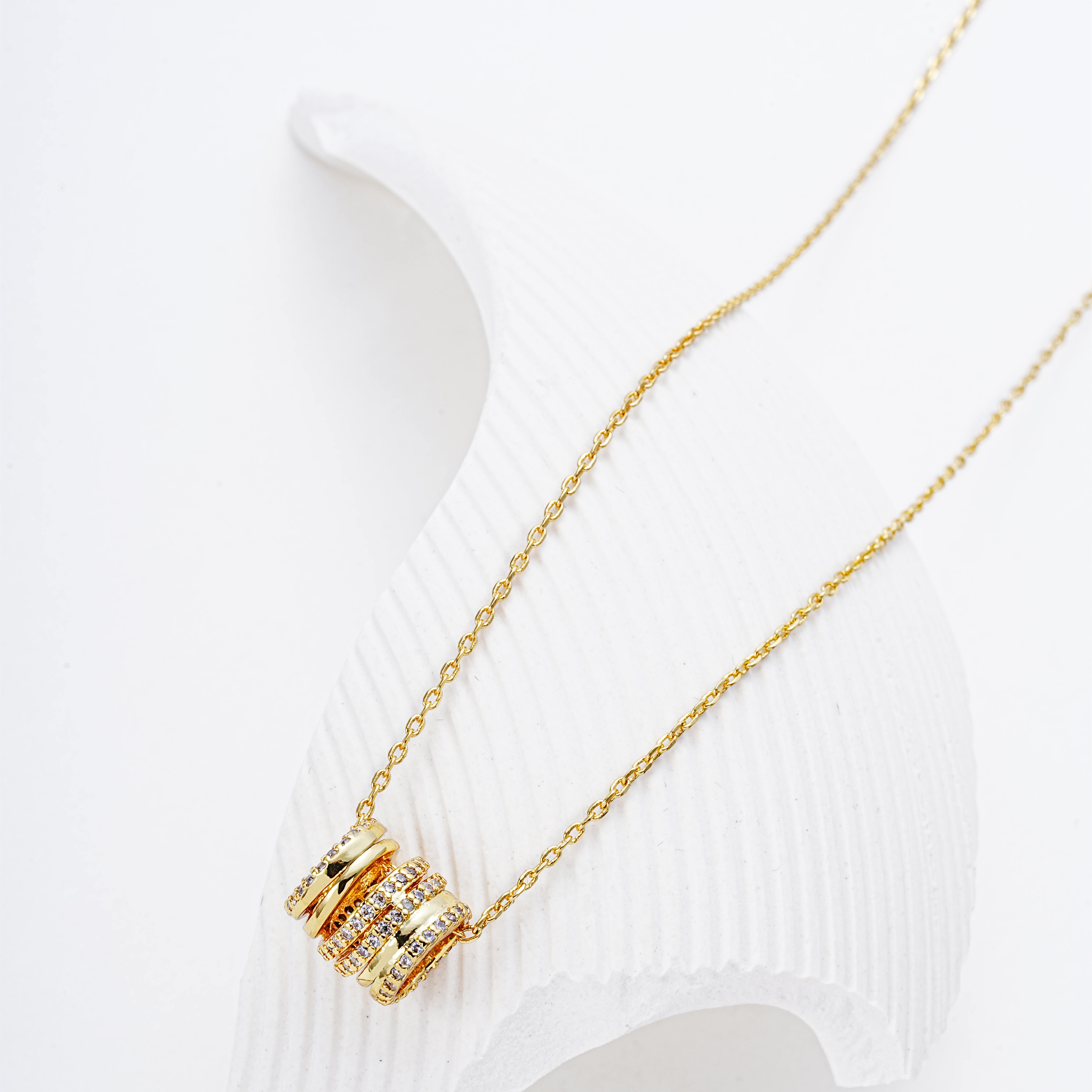 铜合金项链 45cm法式气质经典小蛮腰设计感百搭感【7054】