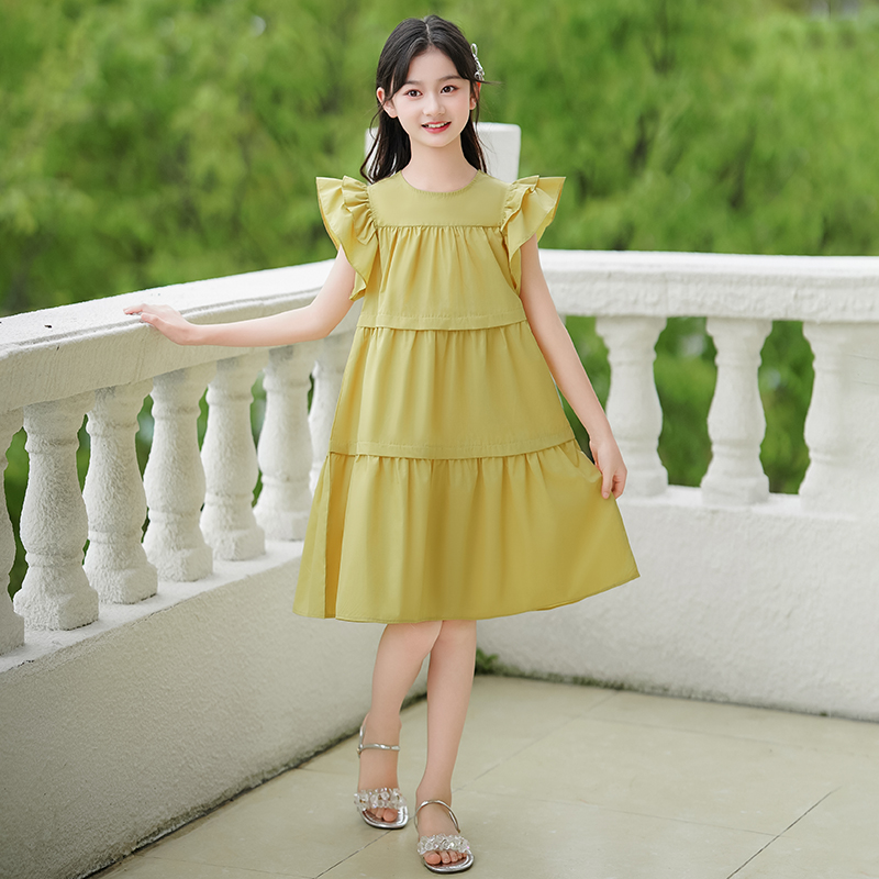 女童夏季洋气连衣裙儿童时尚新款网红韩版爆款中大童女孩公主裙