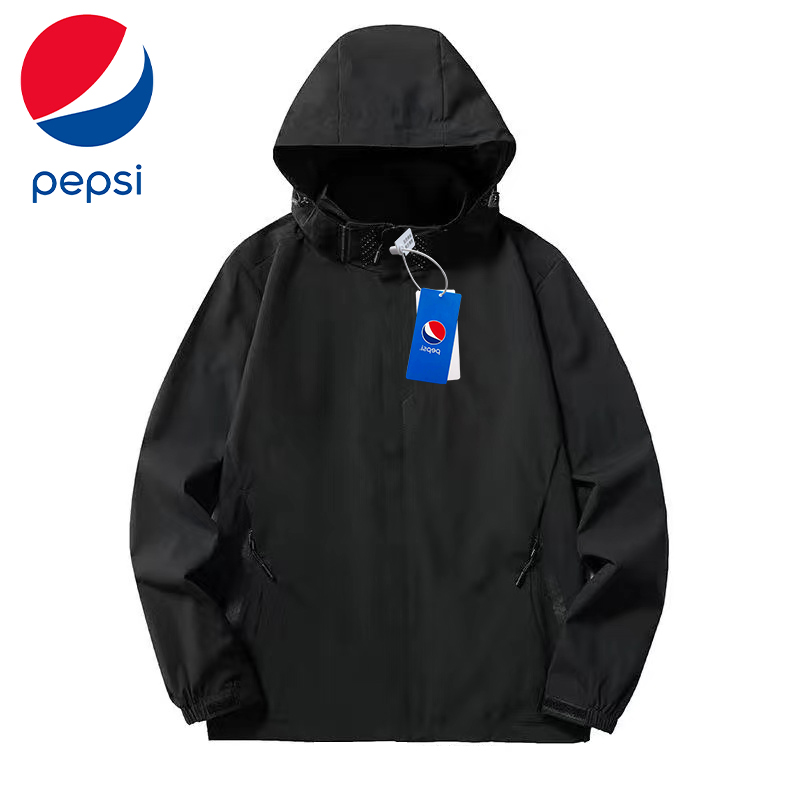 百事户外运动潮流冲锋衣爆款登山服情侣春秋款运动防风防水外套