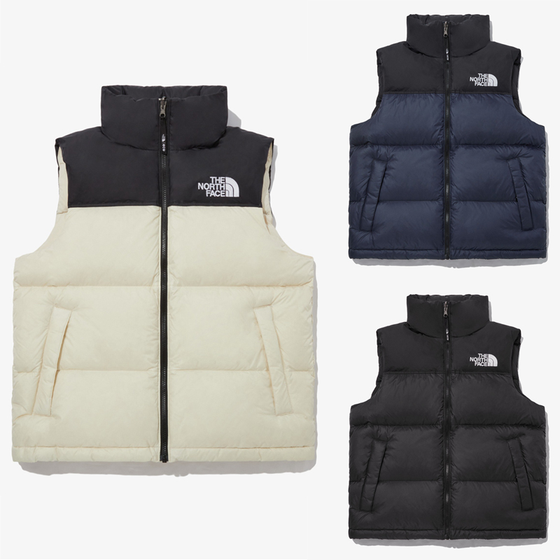 【新品】23新1996 NUPTSE男女防水冬季隐藏帽鹅绒运动保暖马甲