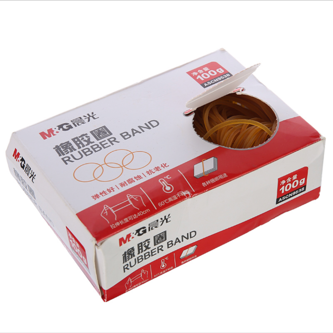 N9538 M&G橡胶圈100g（盒装） QHGT