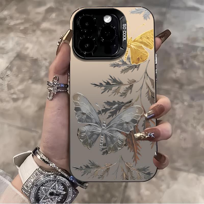 枯叶蝴蝶元气壳适用iPhone15/14/13手机壳苹果iphone12/11软可爱