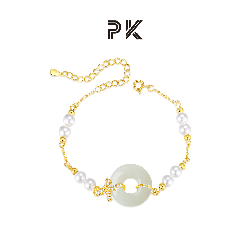 PARAS KORS 925银手链 白月光平安扣手链新中式520礼物送女友