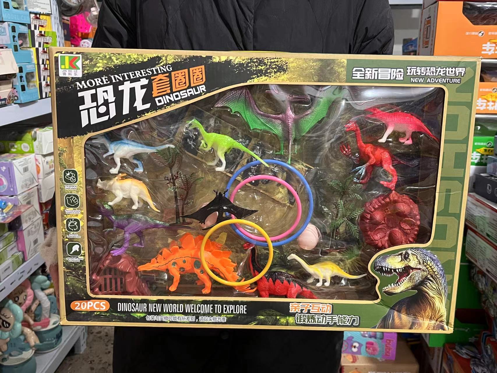 恐龙套圈圈玩具一盒