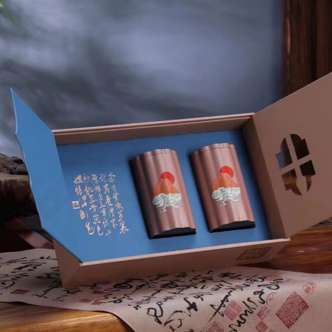 开门大吉双罐礼盒装福建红茶正山小种 送礼佳品