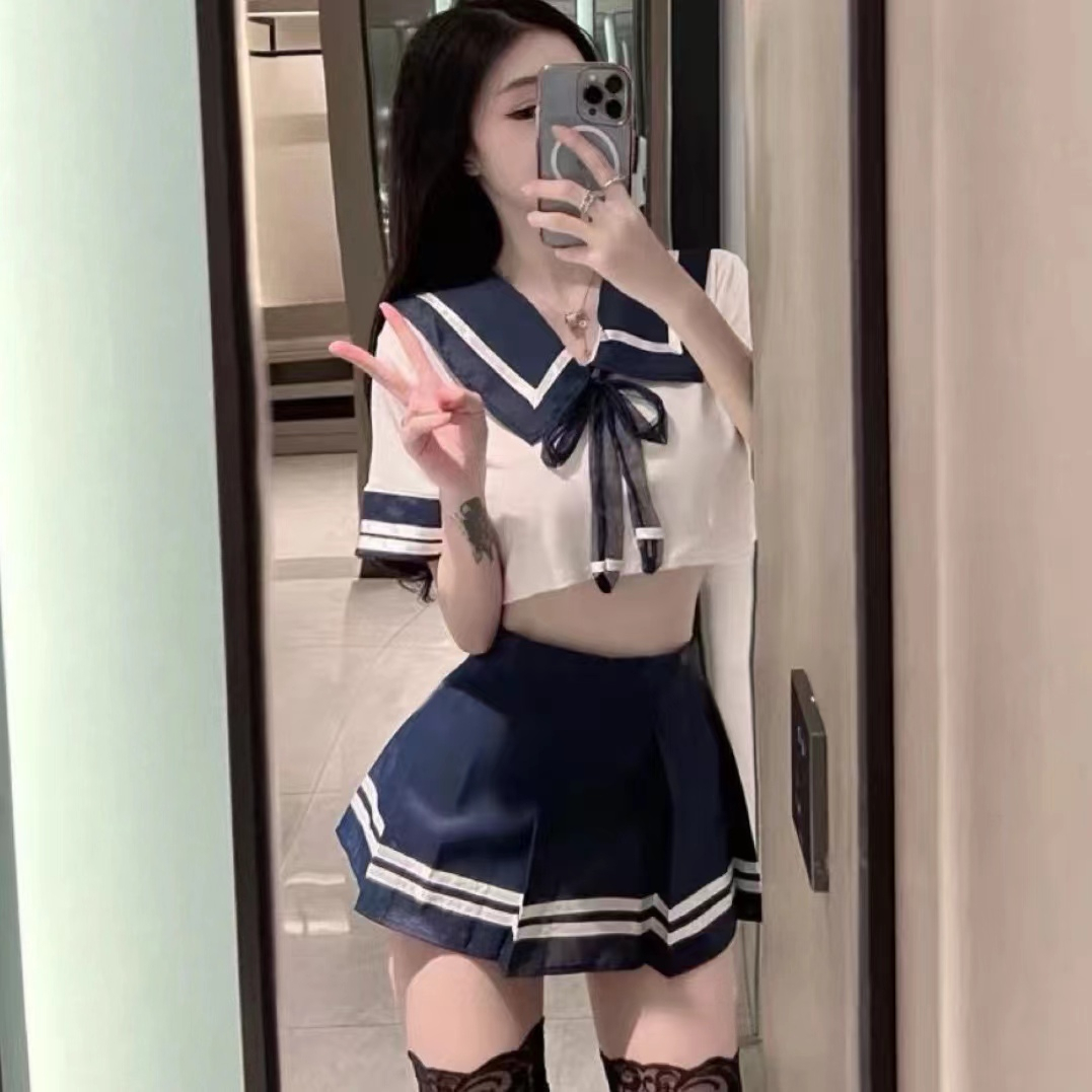 日系少女水手服cosplay性感jk学院风甜百褶美纯欲短裙制服套装