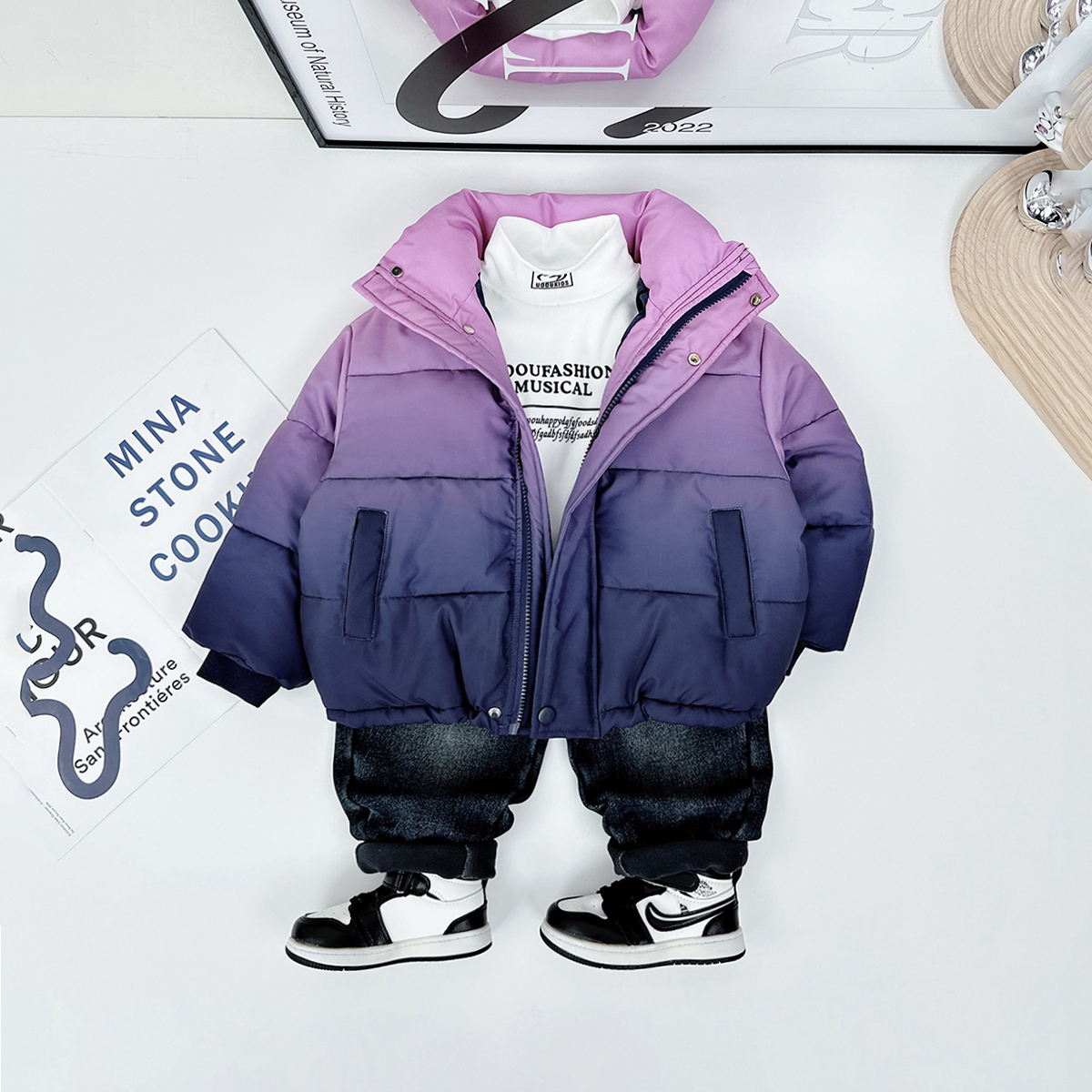 儿童棉服男童冬款加厚棉衣2023新款冬D-XXBB1362 悠悠童话童装