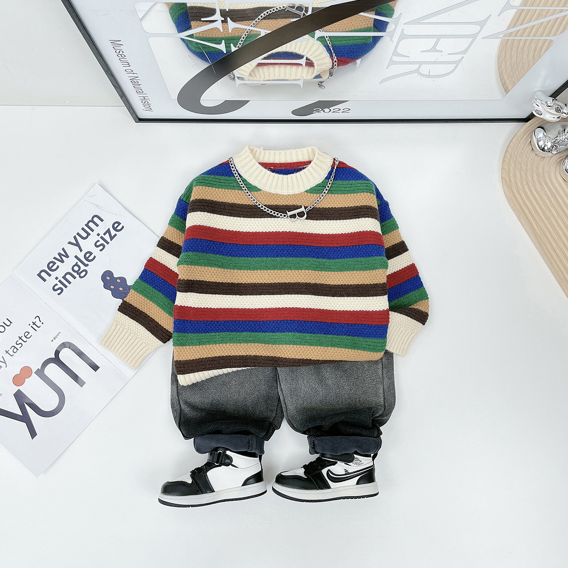 男童毛衣打底衫儿童衣服2023新款秋冬装D-YY2307 悠悠童话童装