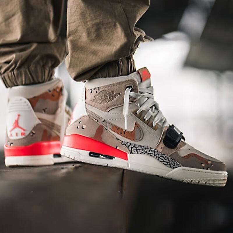 耐克Jordan Legacy 312高帮复古潮流篮球鞋沙漠迷彩男AV3922-126