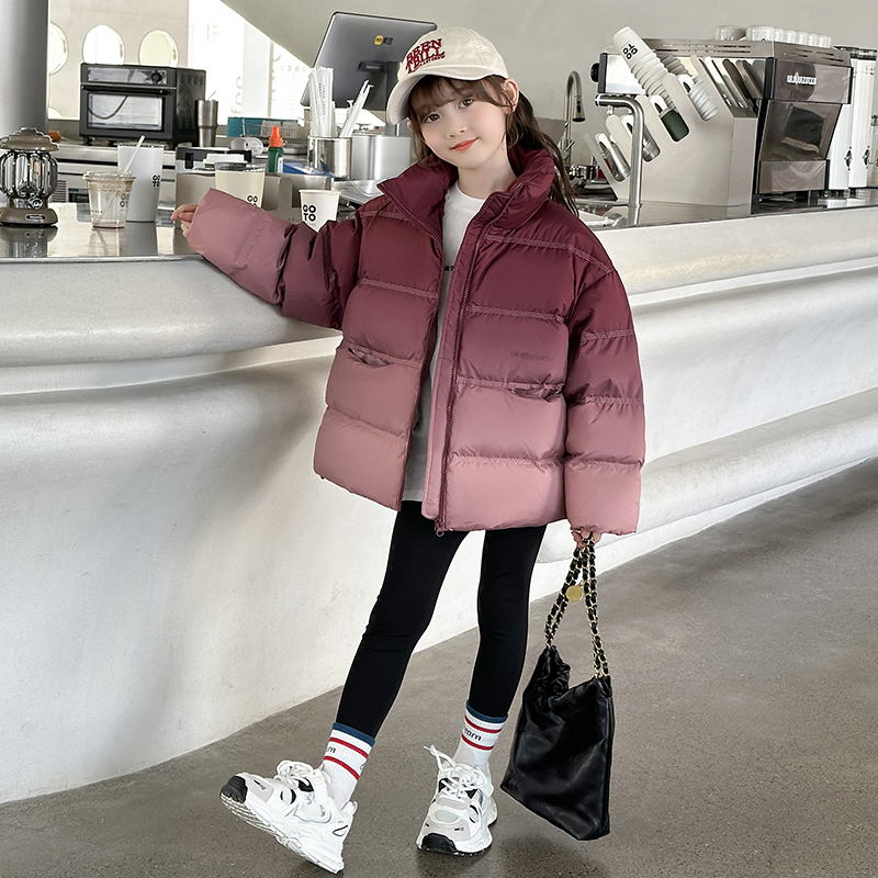 女童棉服外套冬装2023新款小女孩冬款三防面料加厚冬季韩版棉服潮