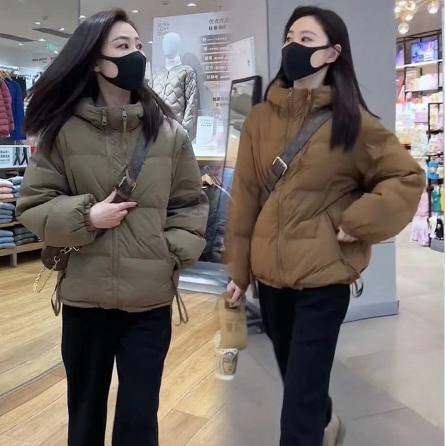 爆款棉衣女2023新款冬季爆款高级加厚棉袄洋气小个子短款外套棉服