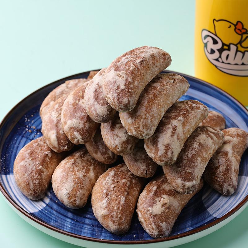 俄罗斯原光头饼干香蕉老饼干面网红代早餐粗粮休闲零食品笋0g