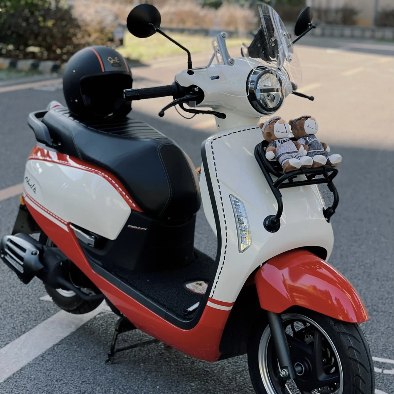 适用于新大洲本田NS125LA后挡泥板摩托车中后挡泥挡水板改装配件