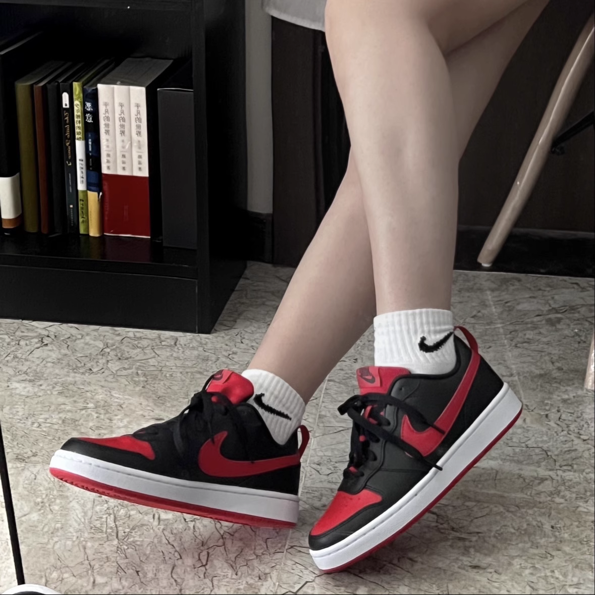 Nike/耐克COURT BOROUGH LOW 2经典低帮女子休闲板鞋BQ5448-007