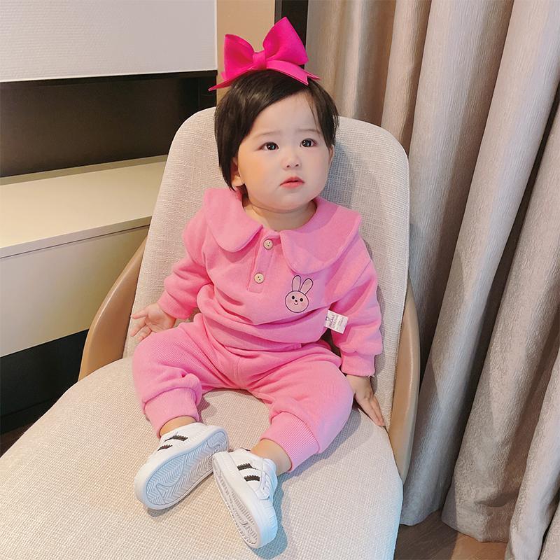 婴儿套装两件套春秋装女宝宝洋气两件套婴幼儿外出服儿童秋装秋季