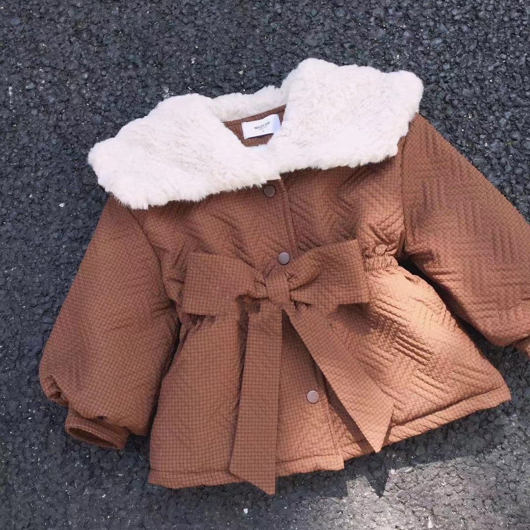 A201-250秋冬款女童简约韩版套装外套