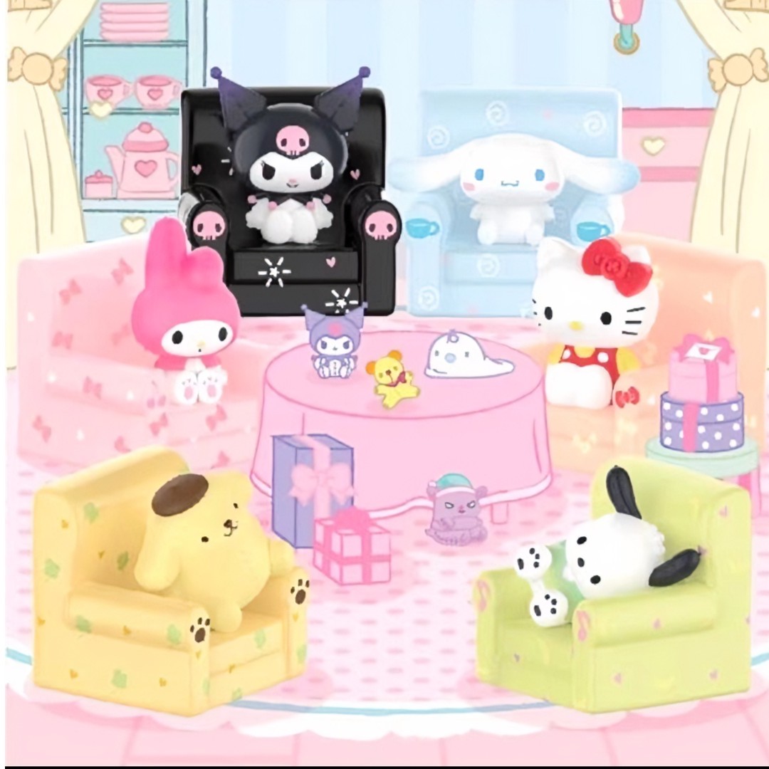 【三丽鸥坐坐玩偶】潮玩盲盒手办摆件