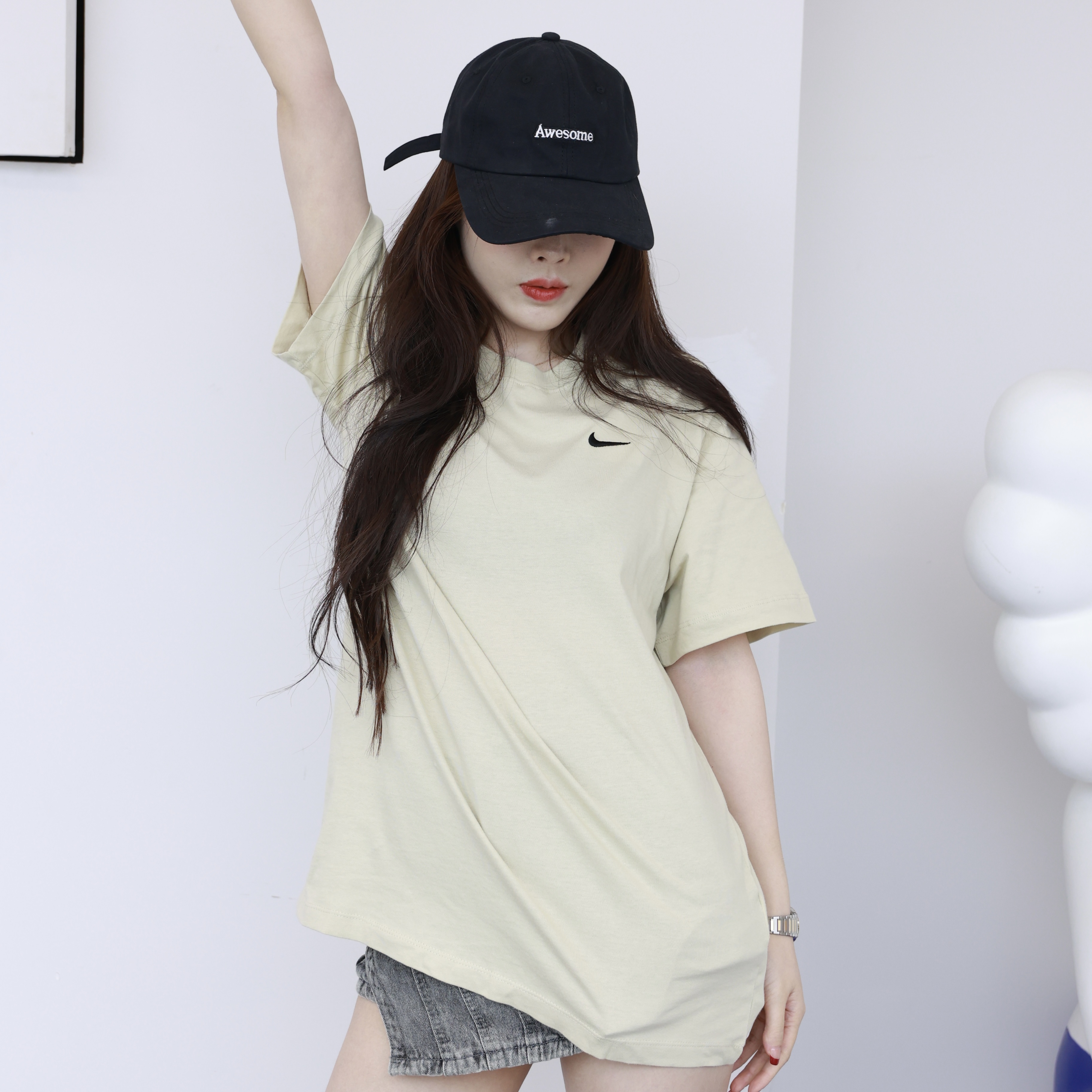 Nike/耐克Sportswear春夏新款刺绣Logo短袖休闲T恤短袖BV0508-206