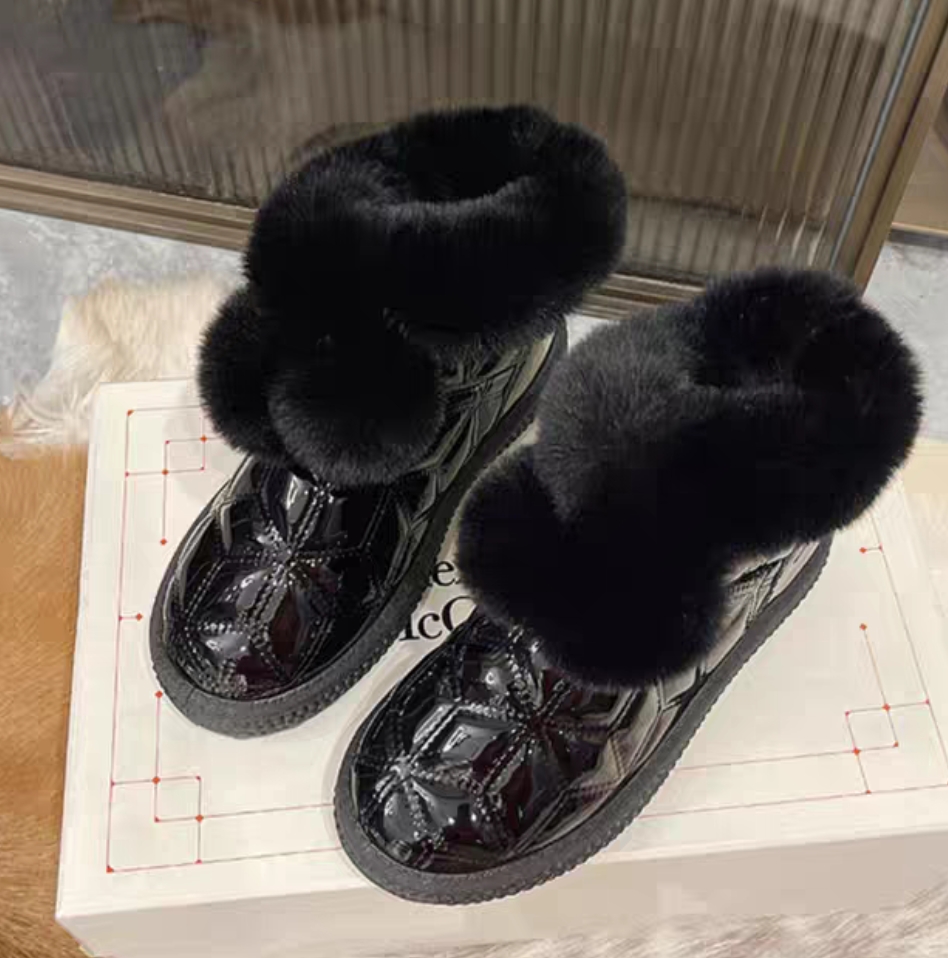 5555小香风加绒雪地靴