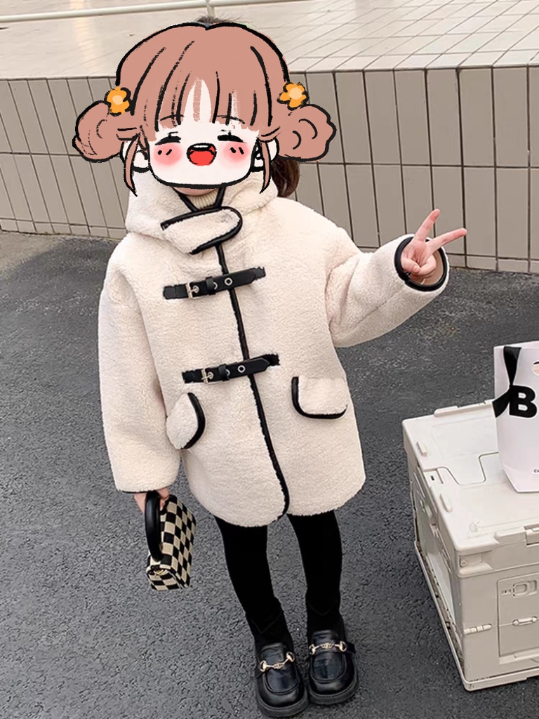 4388连帽羊羔毛外套