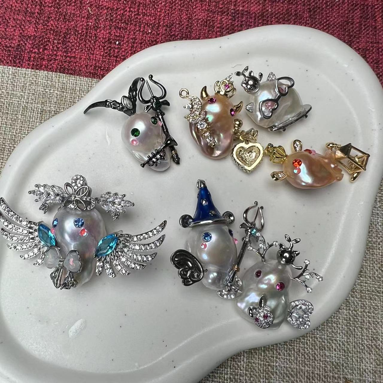 【10/25下午走播链接】手机链，手串，项链，吊坠手工制作成品，配件