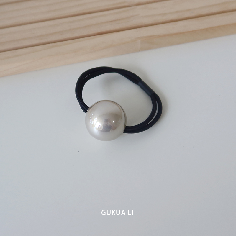 GUKUALI秋季5925新款灰金色发圈高级气质橡皮筋发绳头圈发饰头饰