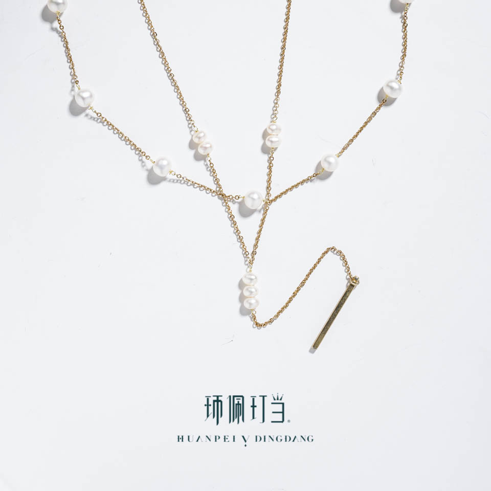铜合金项链 【环佩玎当严选】波光粼粼ins风项链