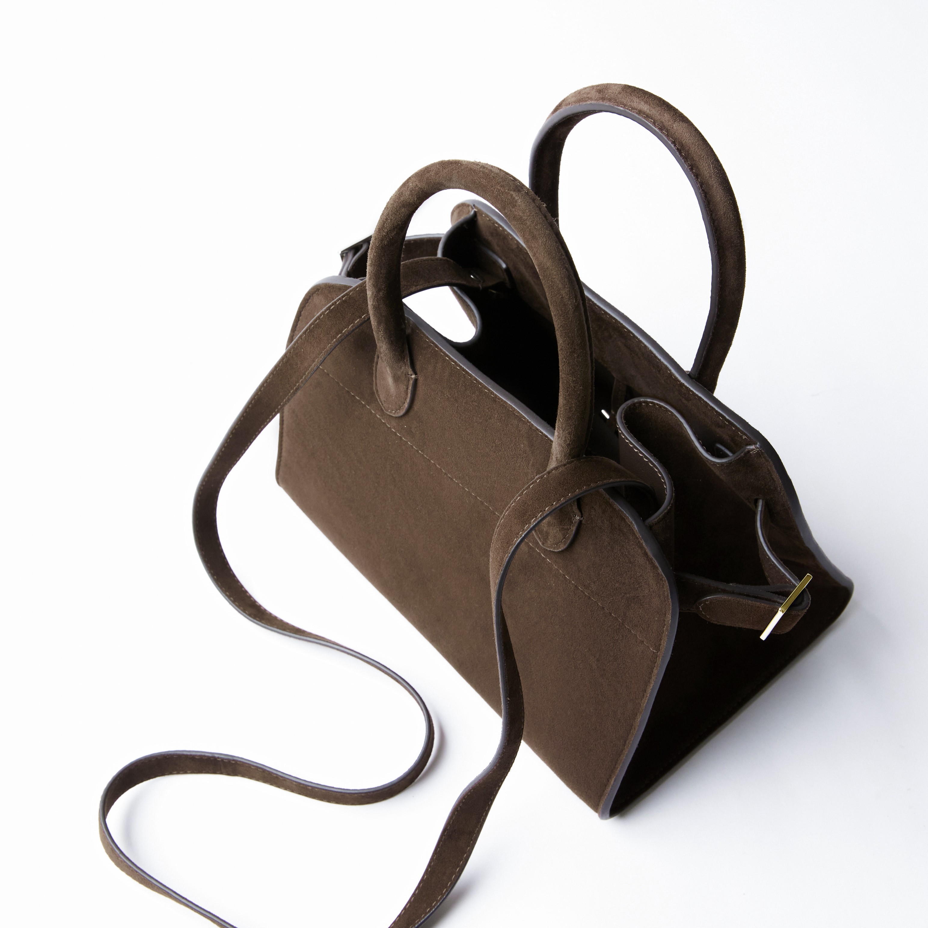 GENVA_The r*w同款立体有型复古美拉德时尚百搭通勤托特手提包