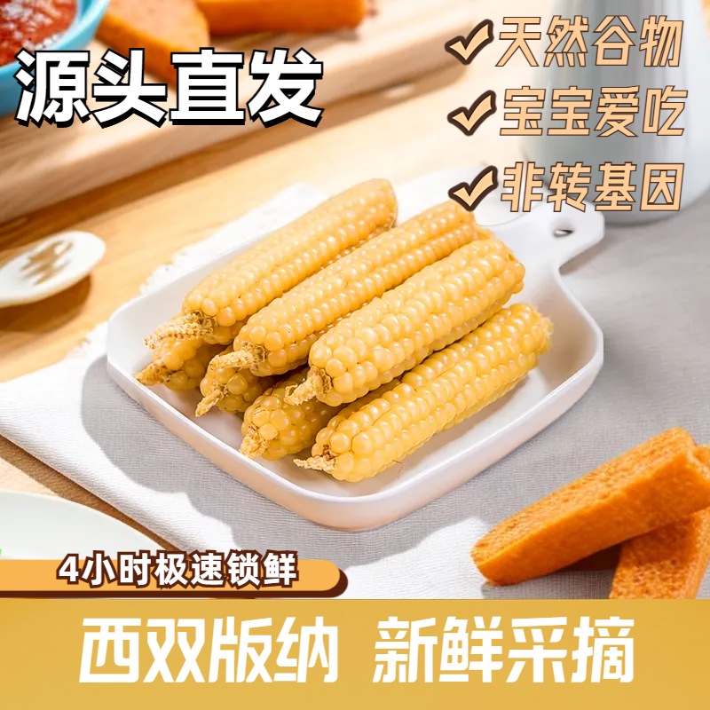 云南可爱拇指玉米宝宝代餐软糯香糯小手指迷食用颗粒美味健康
